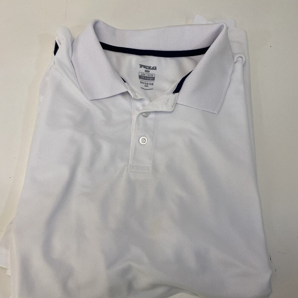 TSLA White Shirt Mens Size 3XL Shirt Sleeve Polo